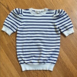 Vine & Love Navy and White Striped Sweater